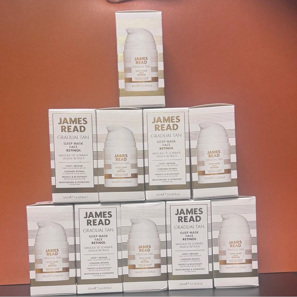 Gradual Tan Sleep Mask Retinol - White and Gold